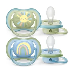 2 ciucci ultra air 0-6 mesi colore blu/verde – philips avent