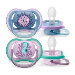 2 ciucci ultra air 6-18 mesi colore blu/rosa – philips avent