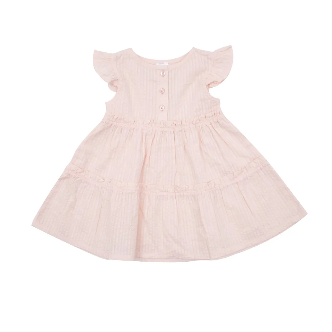 Abito a bottoni bimba giromanica rosa