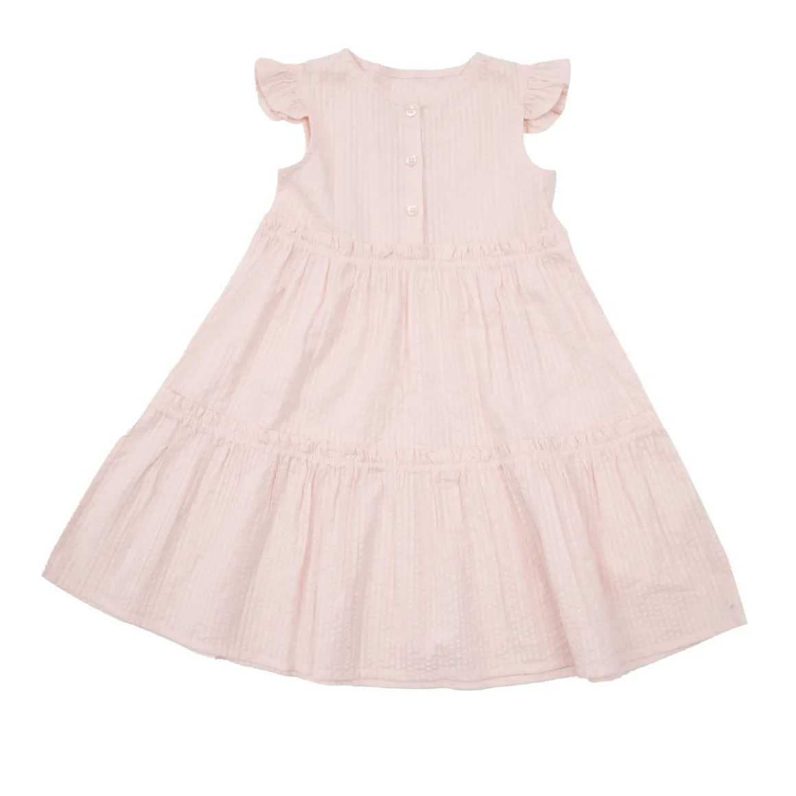 Abito a bottoni bimba giromanica rosa