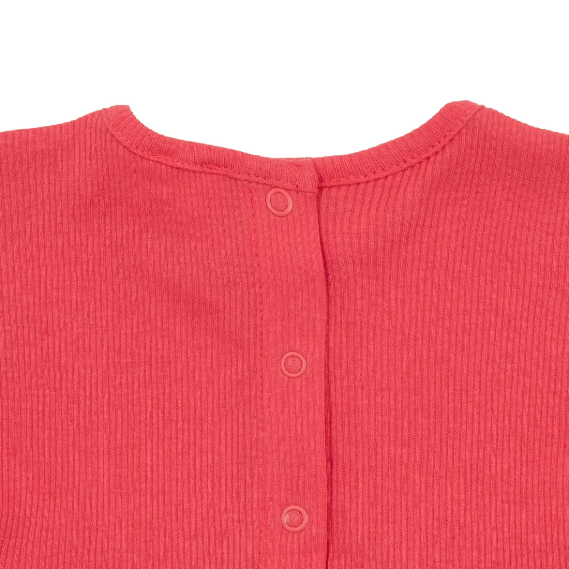 Abito basic giromanica bimba corallo