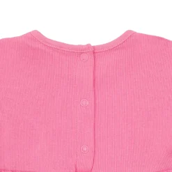 Abito basic giromanica bimba rosa