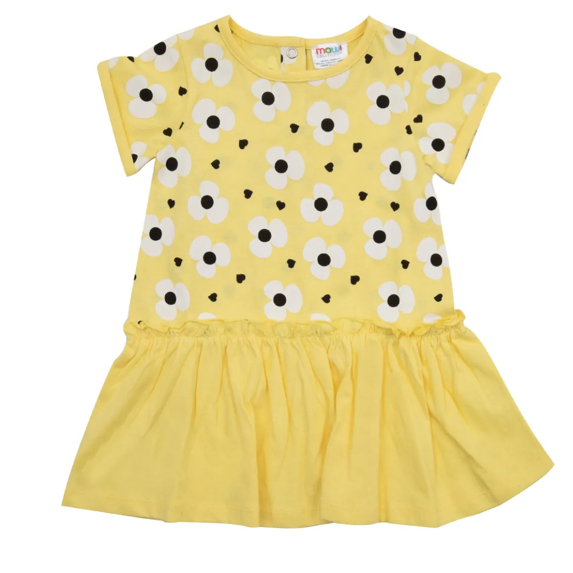 Abito bimba giallo a fiori