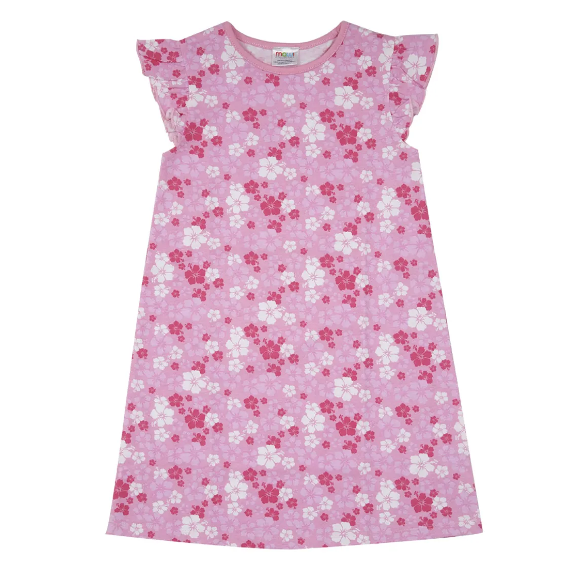 Abito jersey bimba rosa stampato