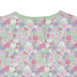 Abito jersey bimba verde chiaro stampato