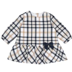 Abito ml tartan con fiocco blu – chicco