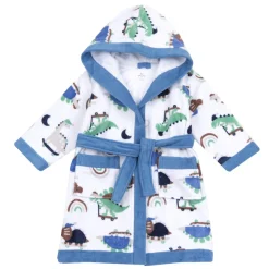 Accappatoio dino azzurro – chicco