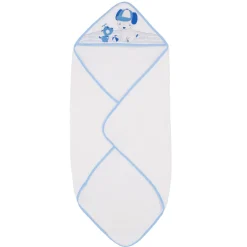 Accappatoio neonato azzurro con cane ellepi