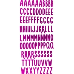 Alfabeto termoadesivo marcabiancheria rosa