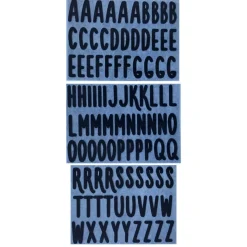 Alfabeto termoadesivo marcabiancheria azzurro