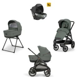 Aptica xt system quattro darwin colore taiga green telaio nero – inglesina