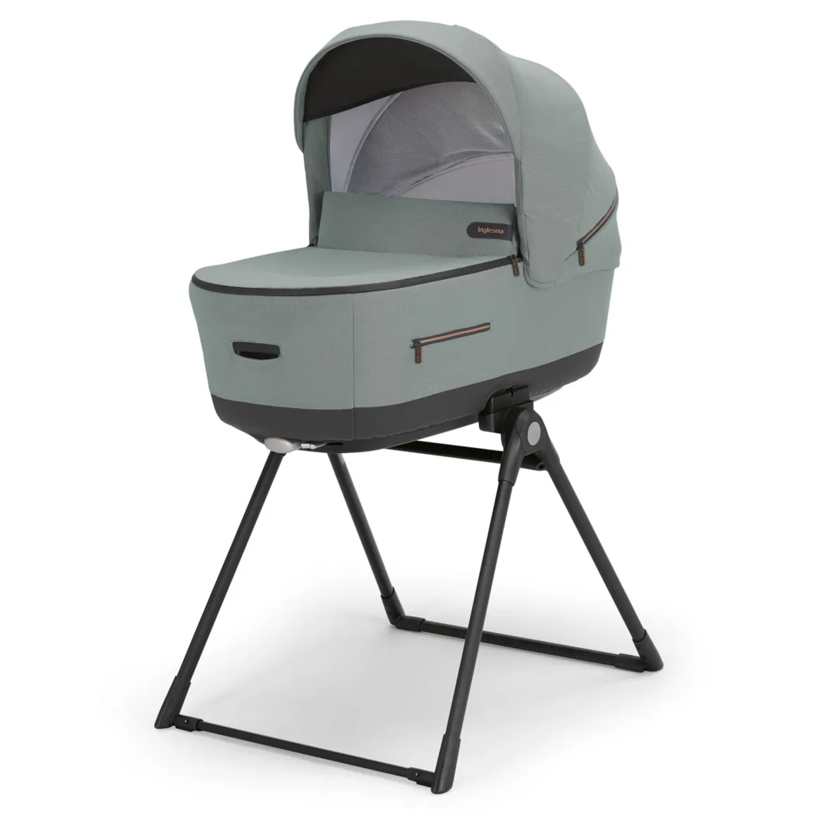 Aptica xt system quattro darwin recline colore igloo grey telaio nero – inglesina