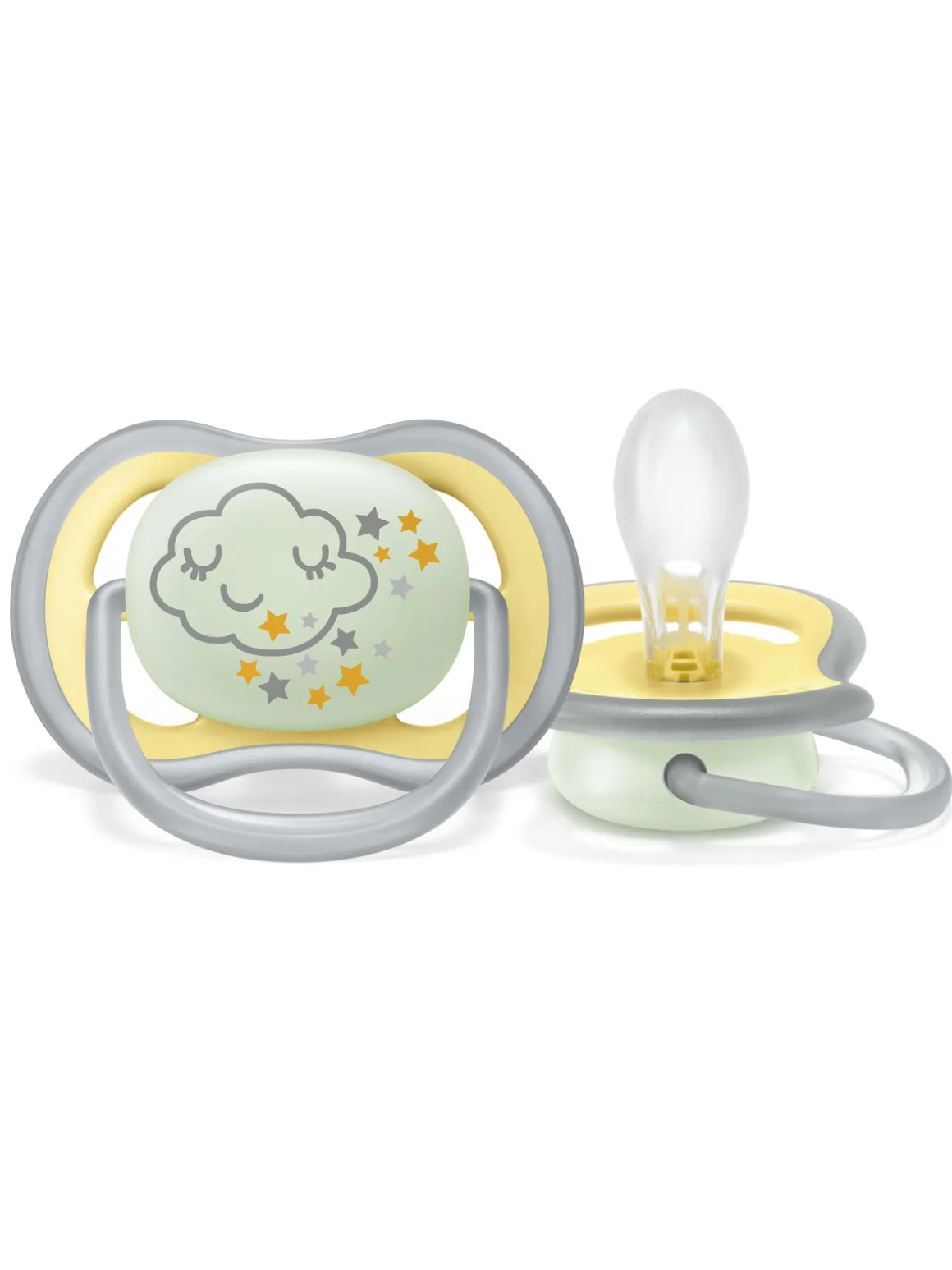 Avent – 2 succhietti ultra air night 18m+ no deco neutro