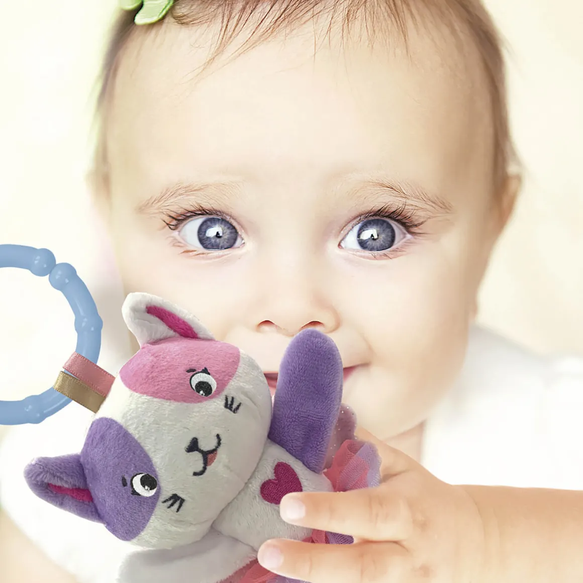 Baby clementoni – lovely cat sonaglino morbido peluche