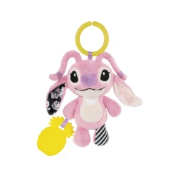 Baby clementoni disney angel soft – sonaglio morbido per neonati 3m+