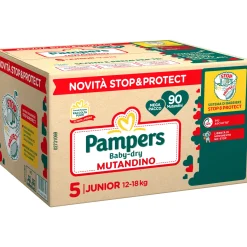 Baby dry mutandino mega taglia 5 junior x90 – pampers