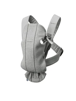 Babybjörn marsupio baby carrier mini light grey 3d jersey