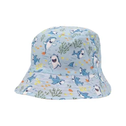 Berretto da pescatore bimbo azzurro fondale marino