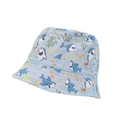 Berretto da pescatore bimbo azzurro fondale marino