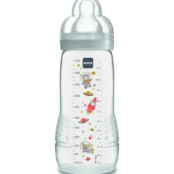 Biberon easy active baby bottle 330 ml 4+ mesi, tettarella misura 3 piatta e simmetrica, neutro – mam