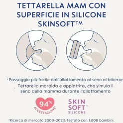 Biberon easy active baby bottle 330 ml 4+ mesi, tettarella misura 3 piatta e simmetrica, neutro – mam