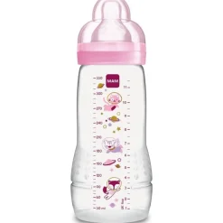 Biberon easy active baby bottle 330 ml 4+ mesi, tettarella misura 3 piatta e simmetrica, rosa – mam