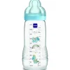 Biberon easy active baby bottle 330 ml 4+ mesi, tettarella misura 3 piatta e simmetrica, azzurro – mam