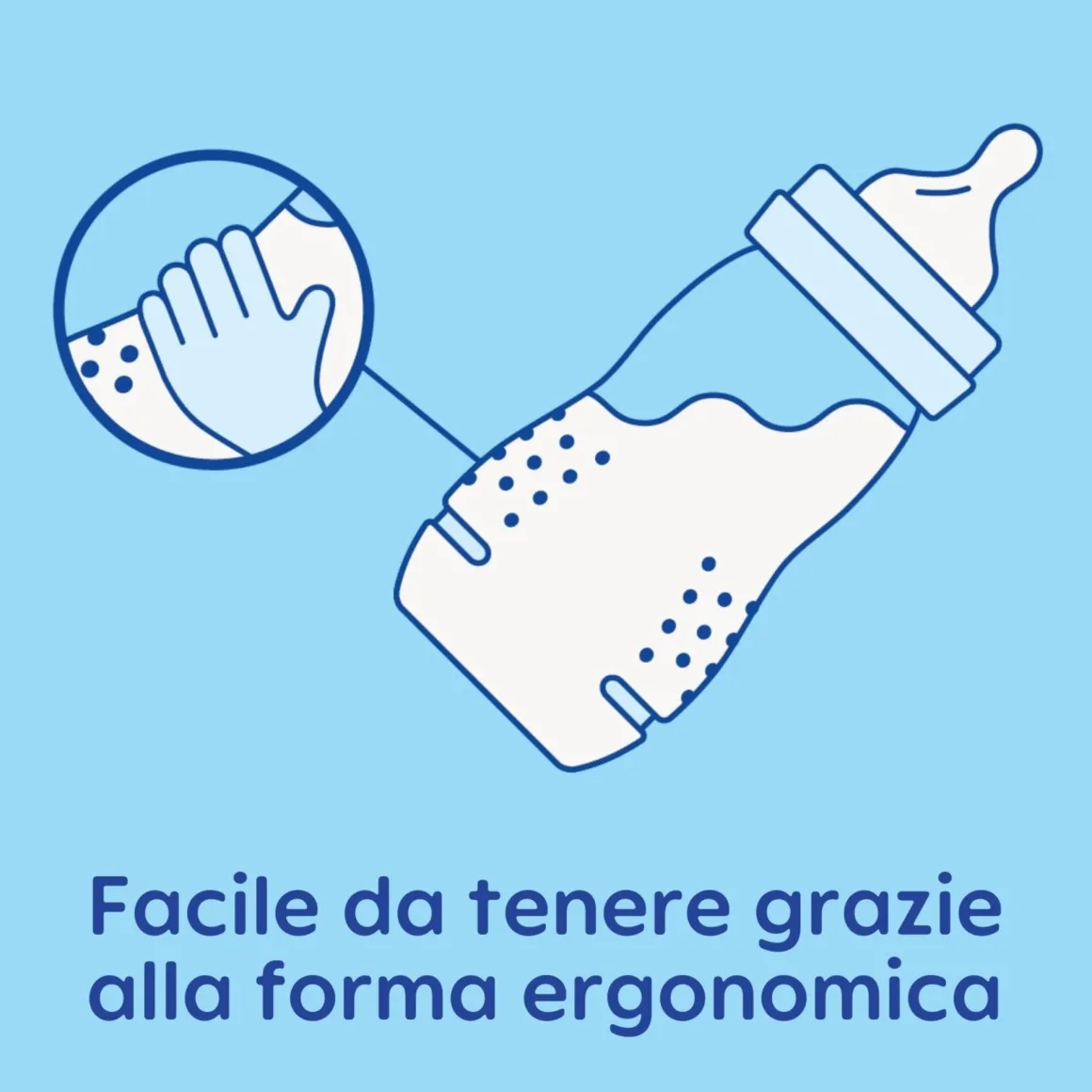 Biberon easy active baby bottle 330 ml 4+ mesi, tettarella misura 3 piatta e simmetrica, azzurro – mam