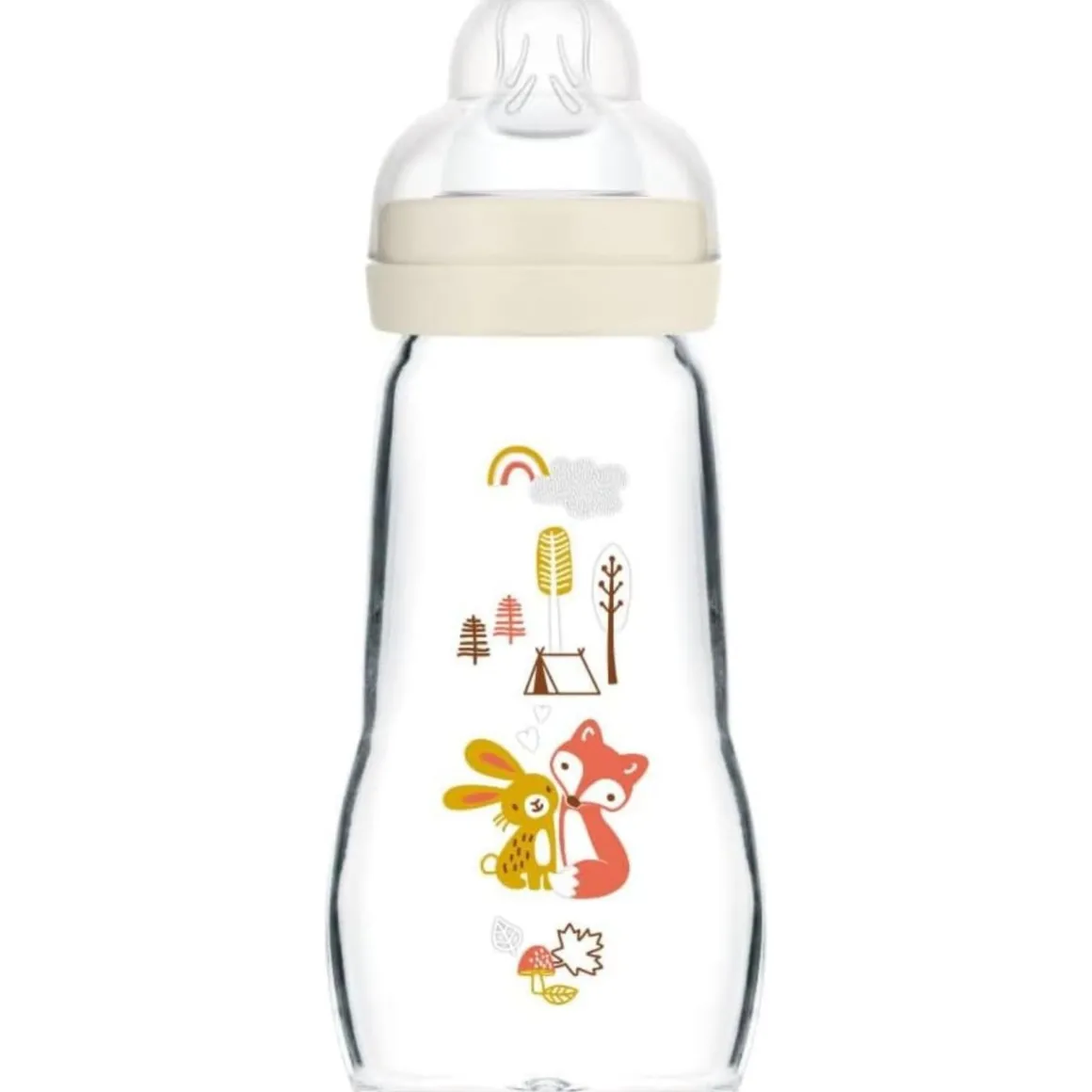 Biberon feel good 260 ml +2mesi con tettarella misura 2, neutro – mam