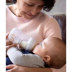 Biberon natural con tettarella a risposta naturale decorazione giraffe da 260 ml 1m+ | senza bpa – philips avent