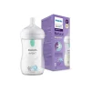 Biberon natural con tettarella a risposta naturale e valvola airfree decorazione elefanti da 260 ml 1m+ | senza bpa – philips avent