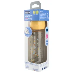 Biberon perfect easy 240ml in vetro arancione – chicco
