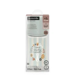 Biberon wonderland 270 ml flusso medio azzurro – suavinex