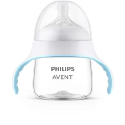 Bicchiere evolutivo con tettarella a risposta naturale da 150 ml 6m+ | senza bpa – philips avent