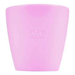 Bicchiere in silicone rosa – chicco