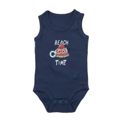 Body a canotta bimbo blue stampato