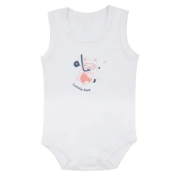 Body bianco bimba stampa gattino