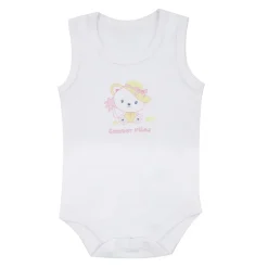 Body bianco bimba stampa orsetto