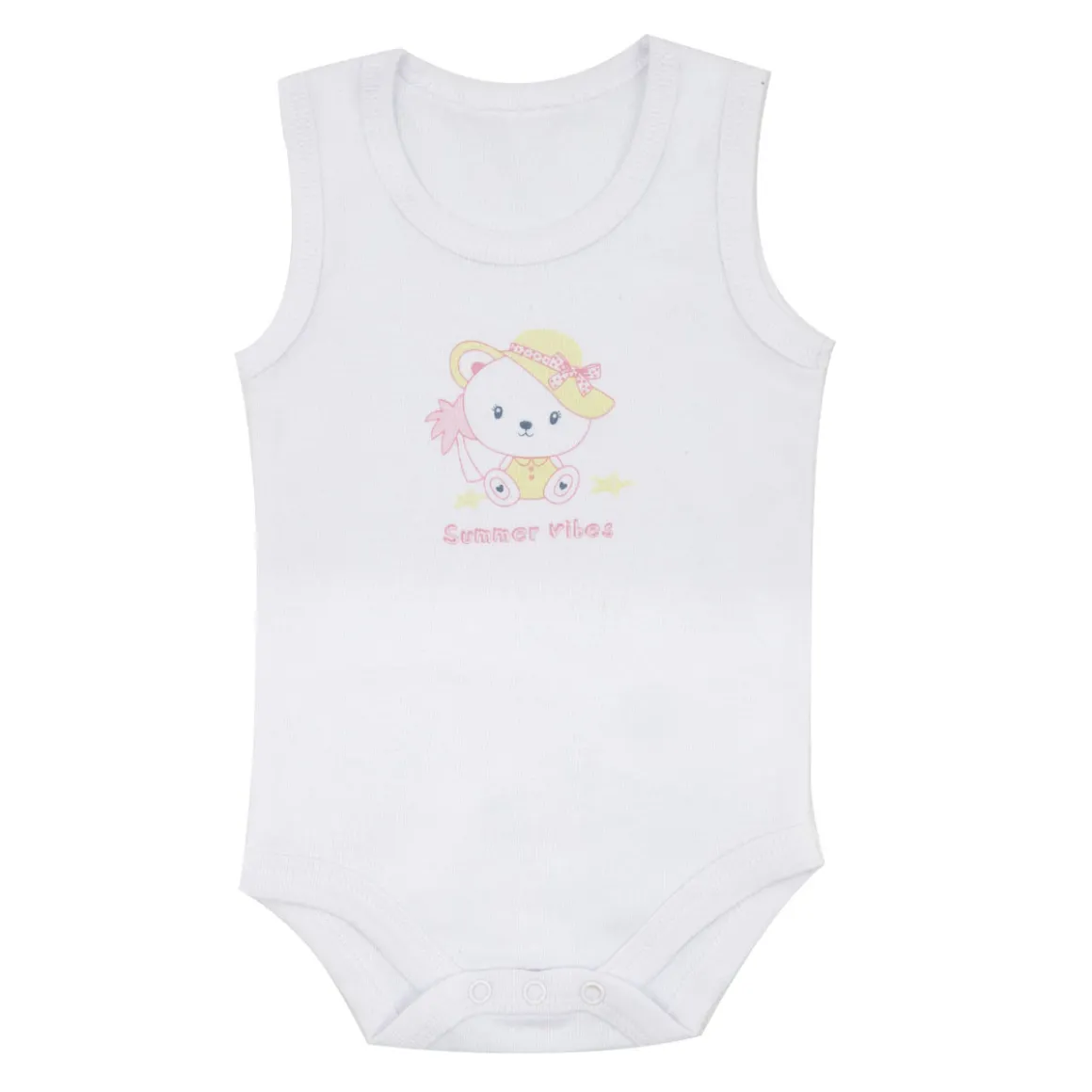 Body bianco bimba stampa orsetto