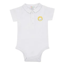 Body magliettina mezza manica bimbo bianco