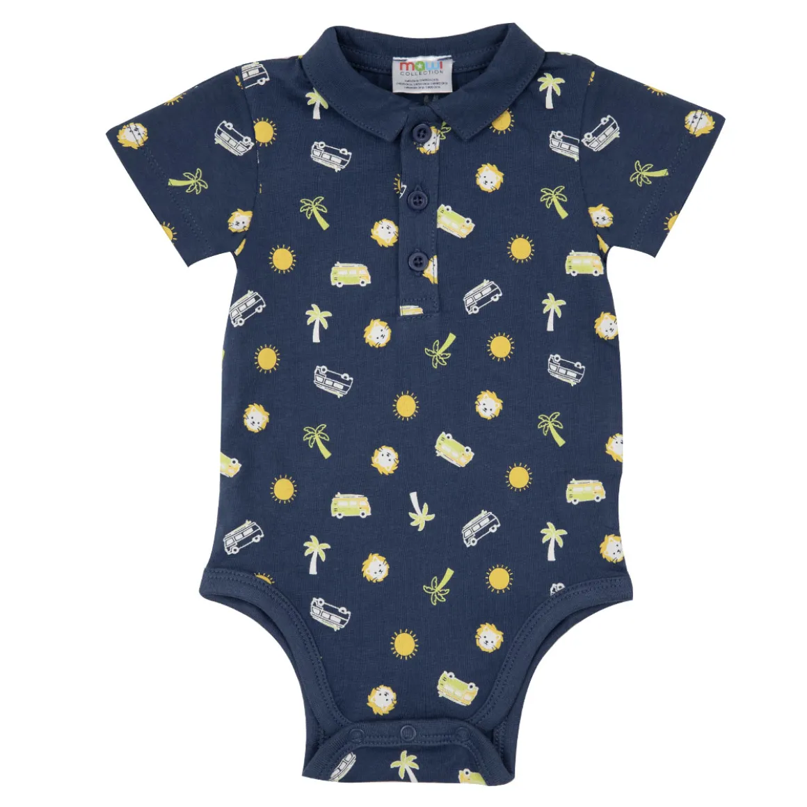 Body manica corta jersey bimbo blu