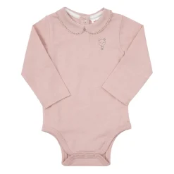 Body manica lunga bimba rosa