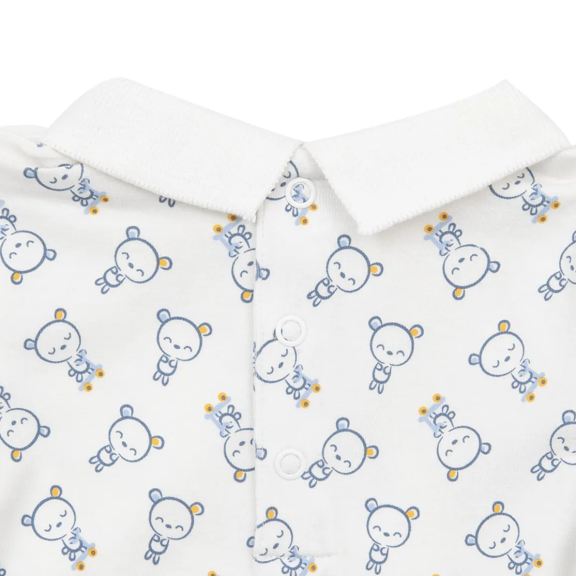 Body manica lunga bimbo bianco stampato