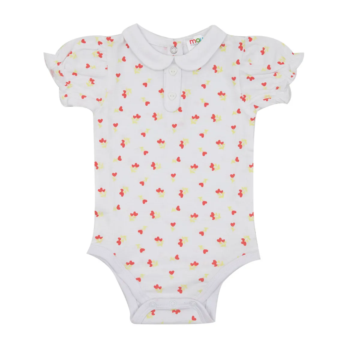 Body mezza manica bimba bianco stampato