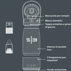 Bollitore e scalda latte portatile hot’n’go – nuvita