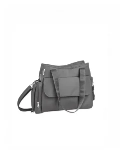 Borsa shoulder con tasche grey