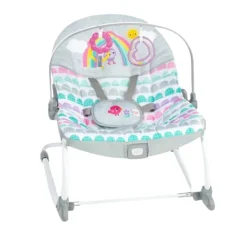 Bright starts rosy rainbow infant to toddler rocker
