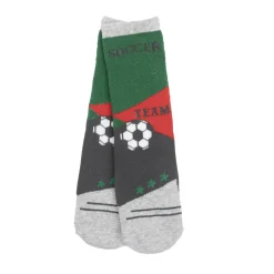 Calze antiscivolo bimbo girgio “soccer”