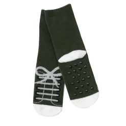 Calze antiscivolo bimbo verde “sneaker”