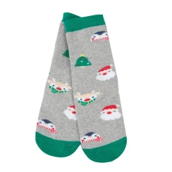 Calze antiscivolo unisex grigie “christmas”